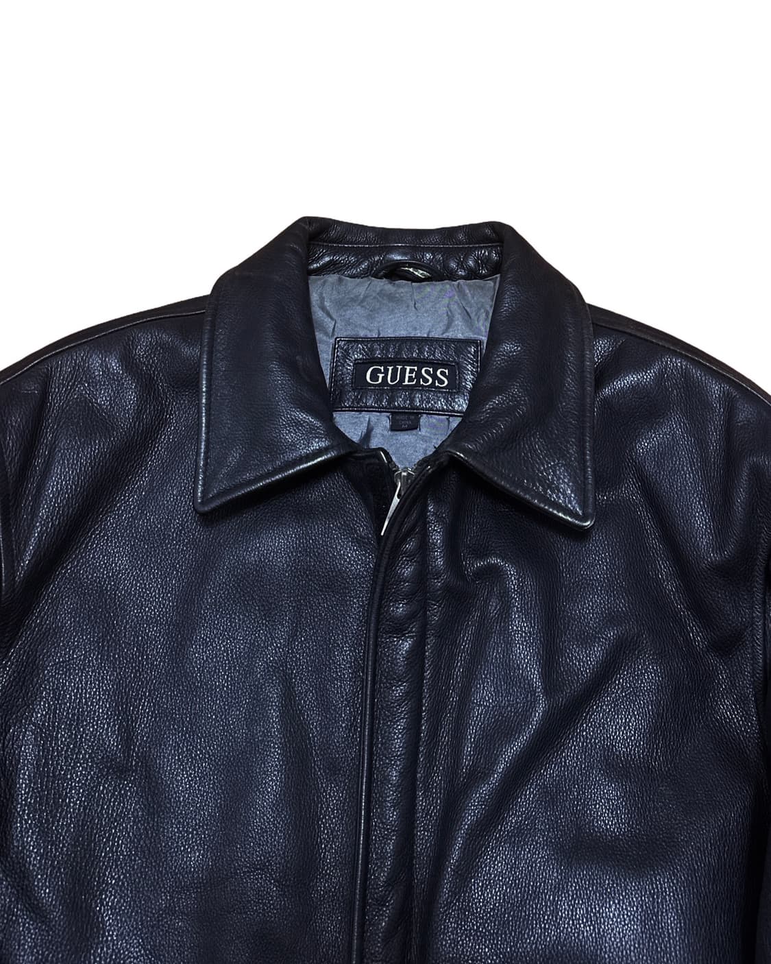 Guess 게스 블랙 리얼레더 자켓 상품이미지3