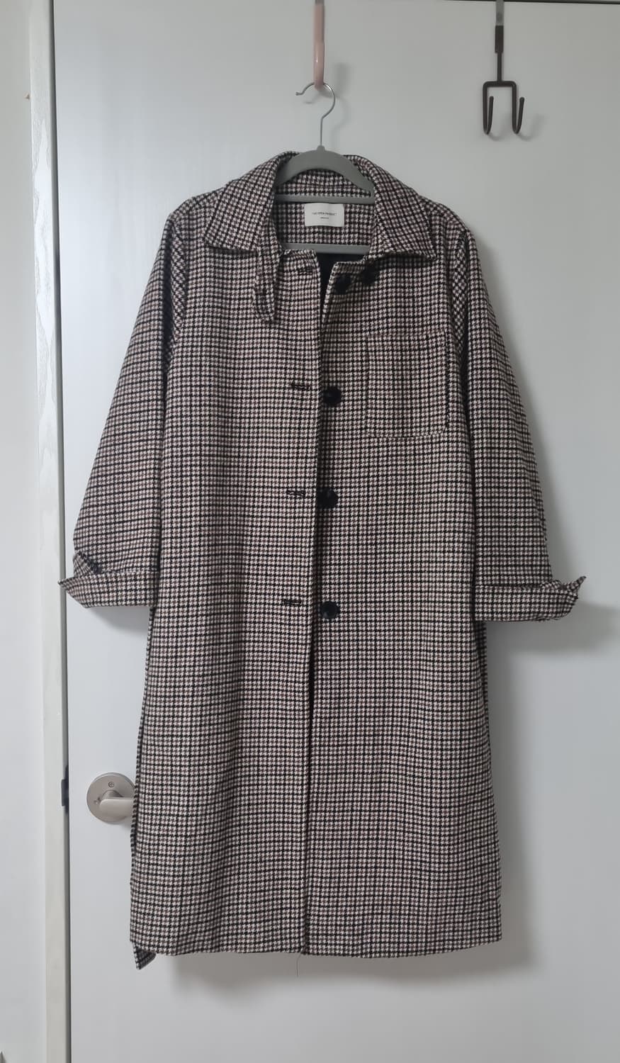 더오픈프로덕트 체크 롱 코트 상품이미지2