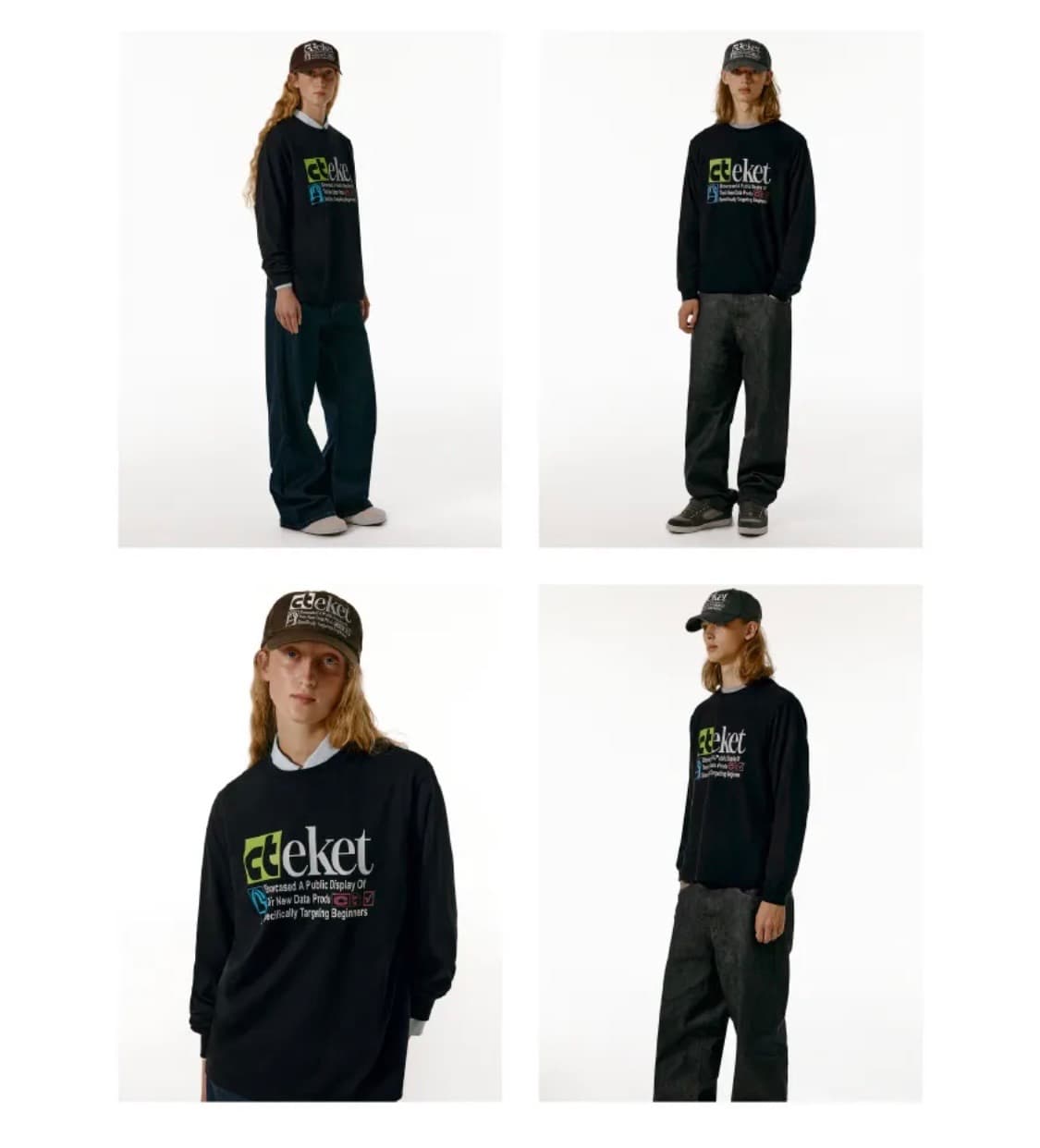 테켓 롱슬리브 블랙 Plan L/S Tee 상품이미지3