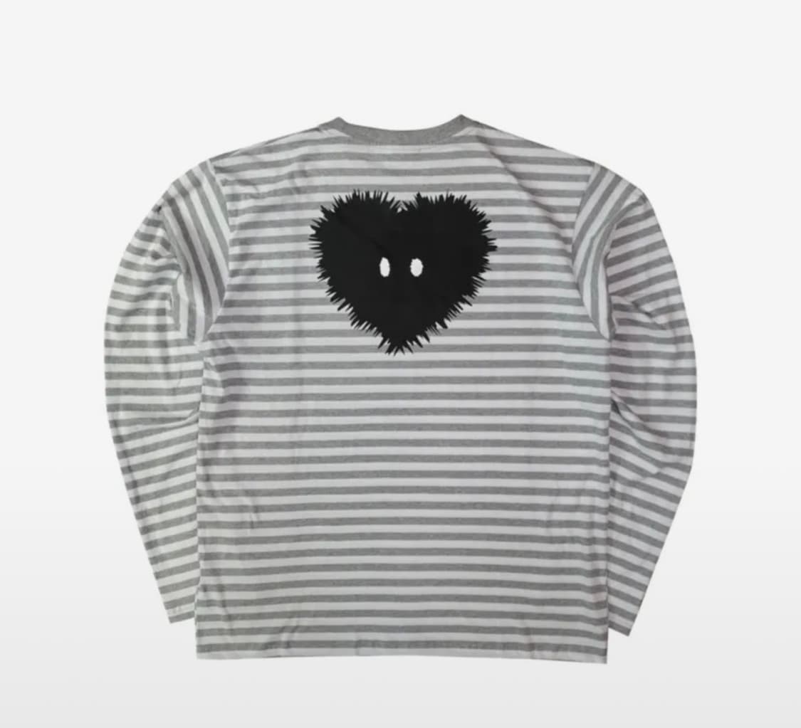 톰스벌스데이 LOVE ME Stripe Long T-shirts GREY 상품이미지2