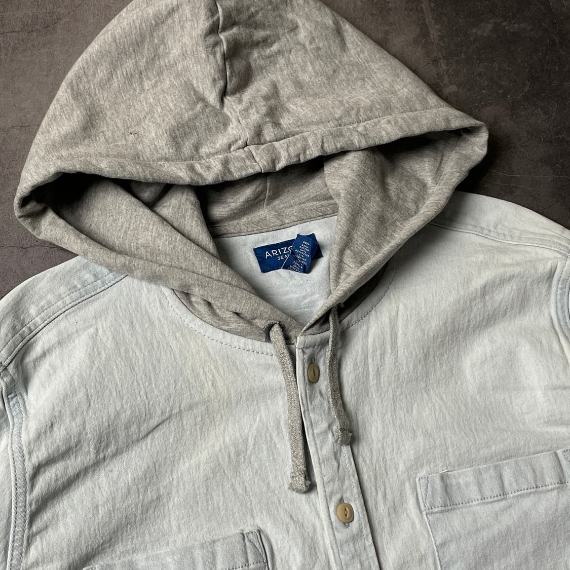 ARIZONA 아리조나 빈티지 코튼 데님 후드 셔츠 A00650 상품이미지2