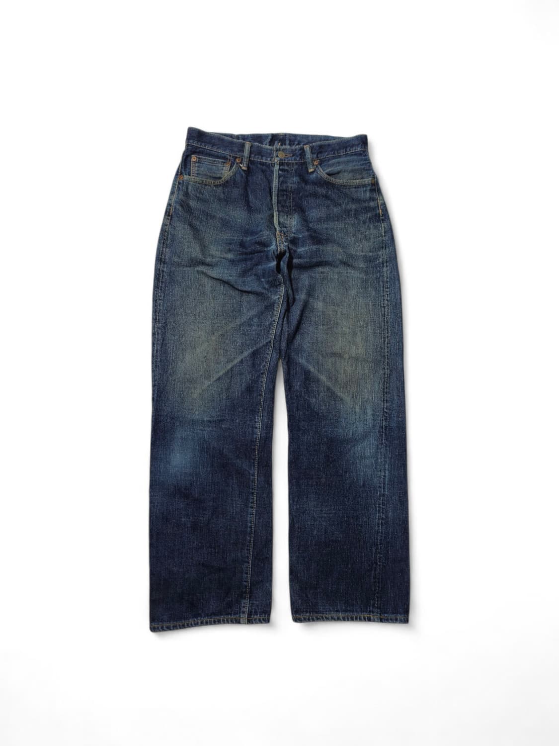 버거스플러스 750 셀비지 데님 청바지 와이드 32 상품이미지1