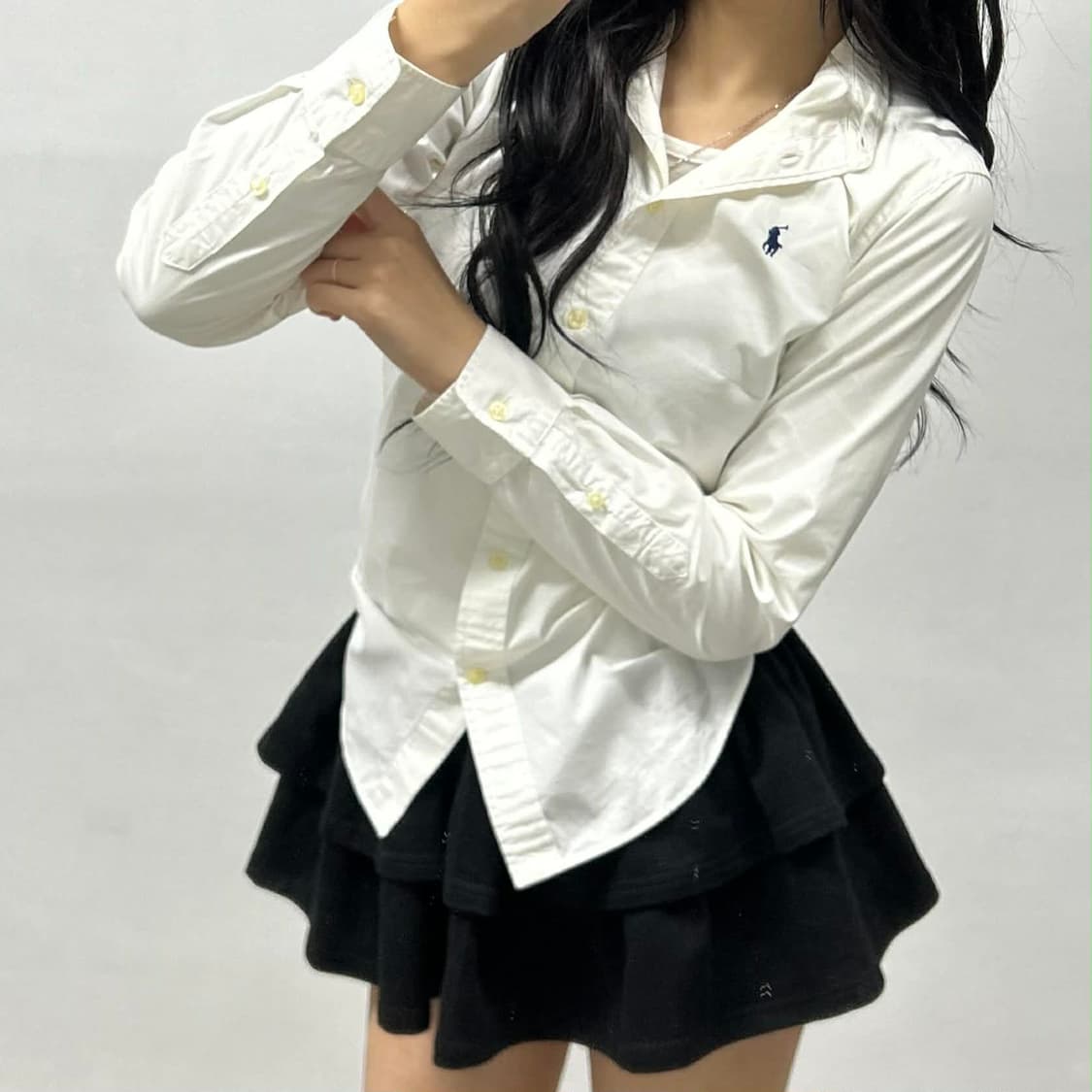 폴로 랄프로렌 신형 큐알택 화이트 클래식핏 셔츠(2) 상품이미지1