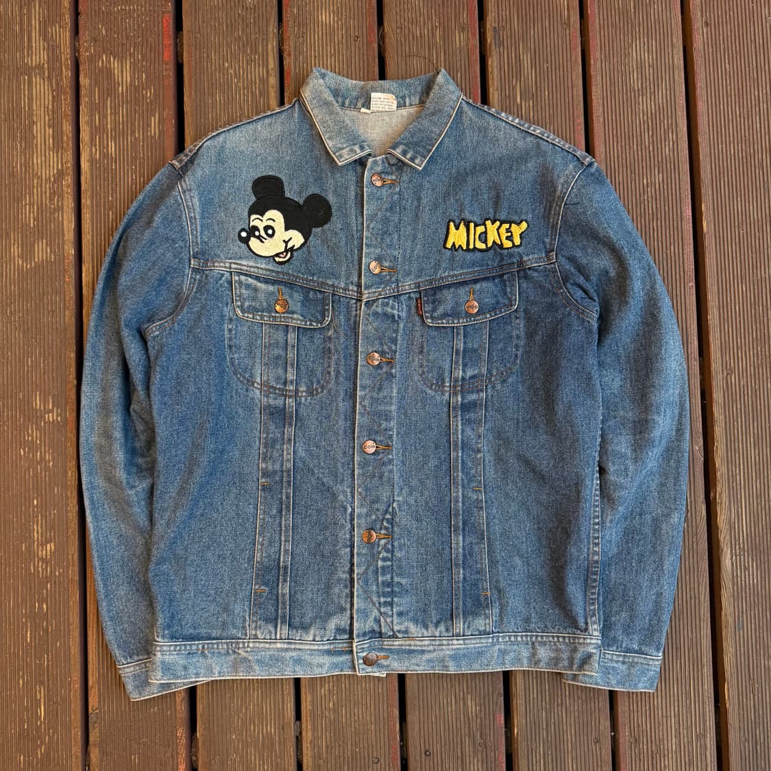 카우보이 미키 빈티지 데님자켓 상품이미지1