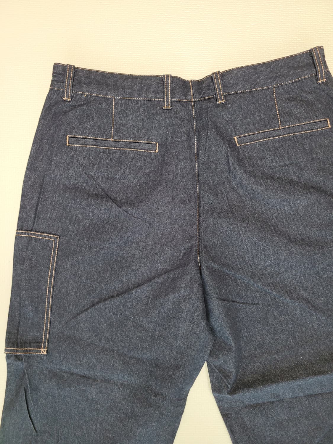 스파오 SPAO 남자 배기핏 카고 청바지 33 네이비 상품이미지10