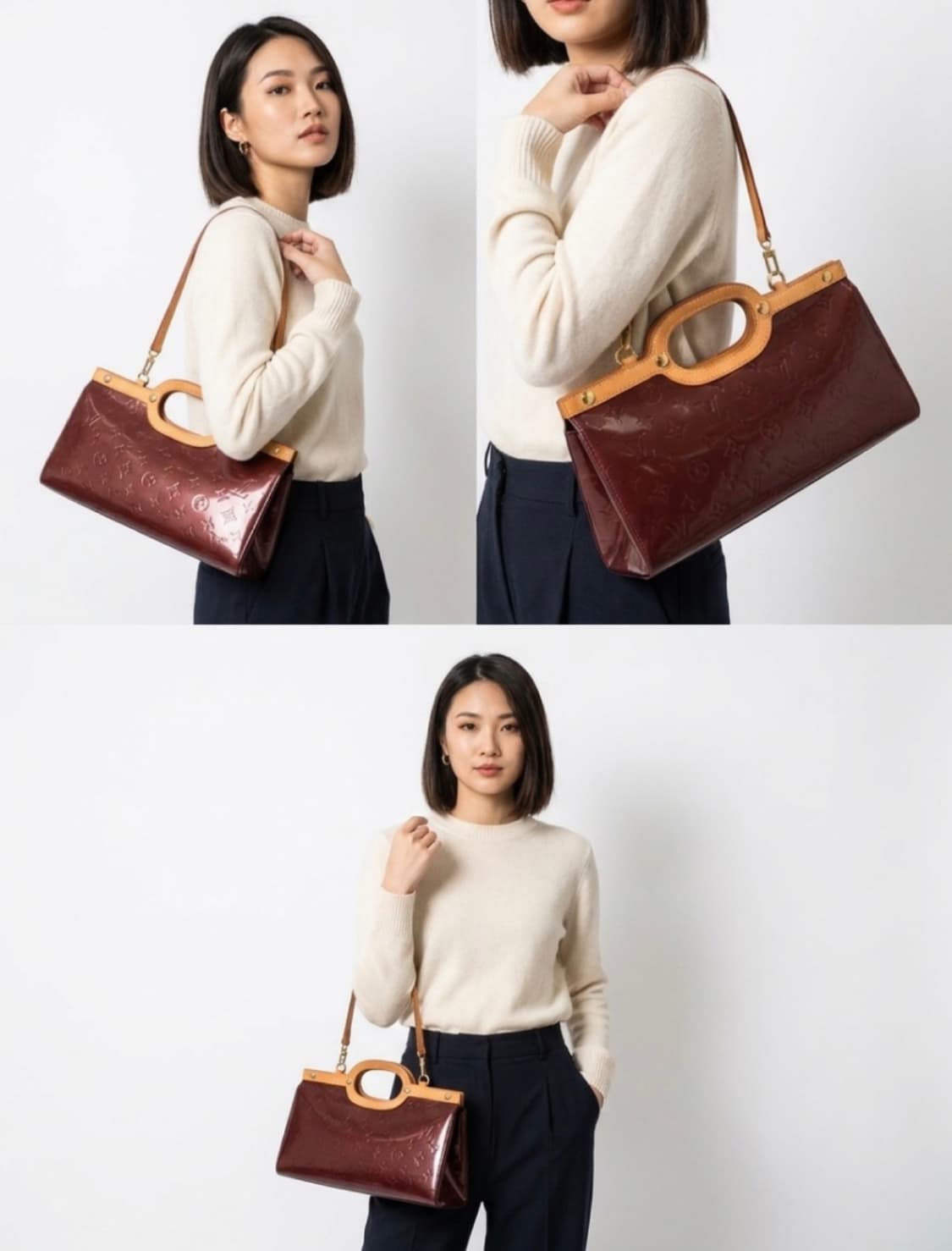 루이비통 모노그램 베르니 룩스부리 바이올렛 숄더 토트백 M93569 상품이미지3