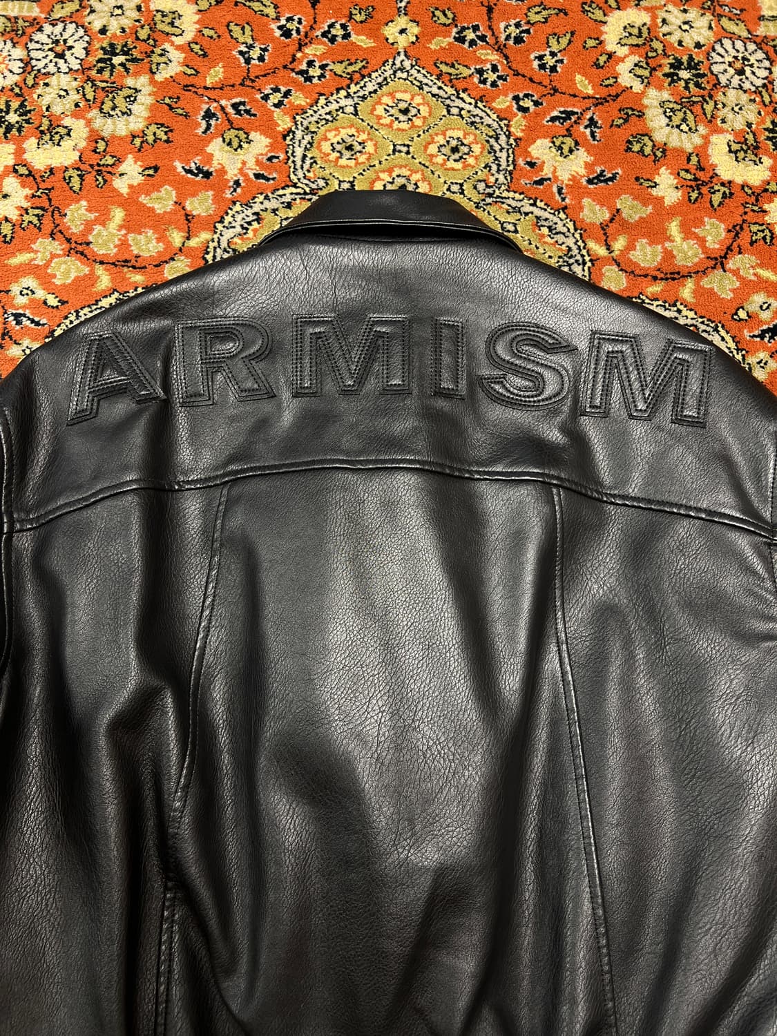 [M] Ariseism 가죽 트러커 레더 자켓 상품이미지6