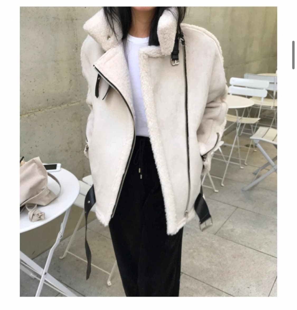 블랑 무스탕 양털 자켓 상품이미지1