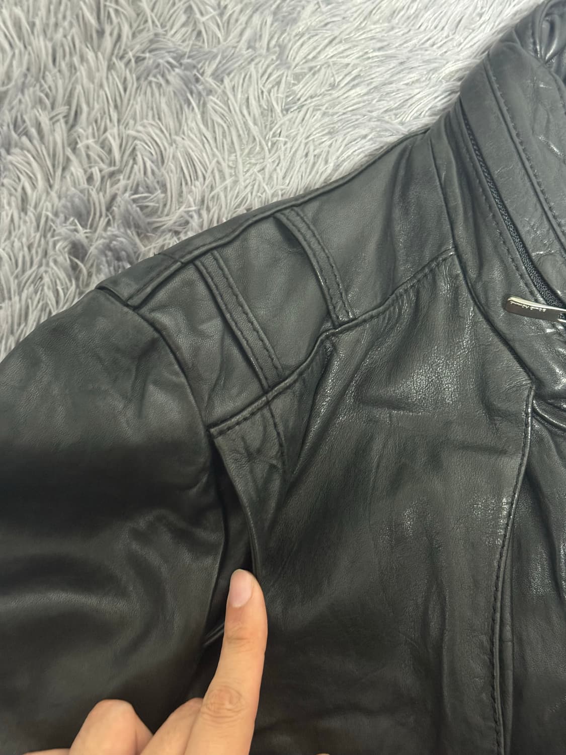 솔리드옴므 램스킨 자켓 상품이미지6