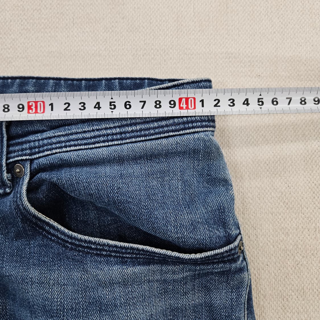 [W32L32] 타미힐피거 일자핏 워싱 데님 팬츠 0115YH1 상품이미지7