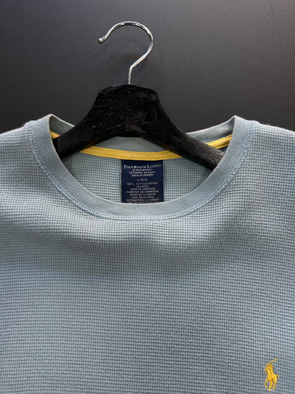 폴로랄프로렌 자수 코튼 와플니트 맨투맨 상품이미지4