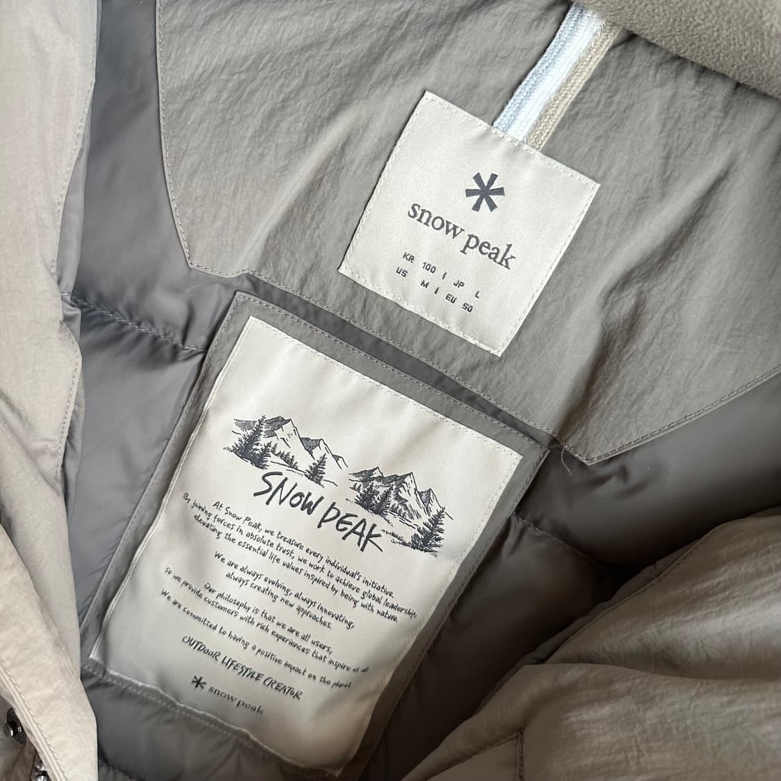 Snow Peak heavy down jacket 상품이미지4