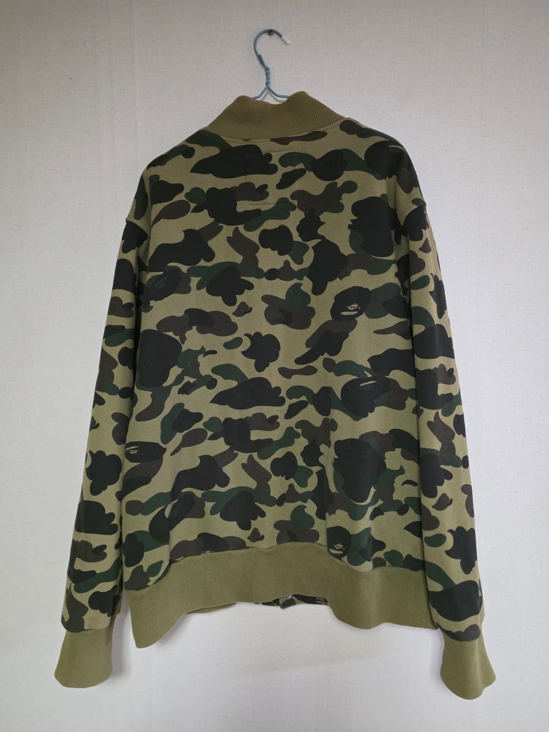 [OG L]베이프 1ST 그린카모 BAPE로고 바시티자켓 상품이미지2