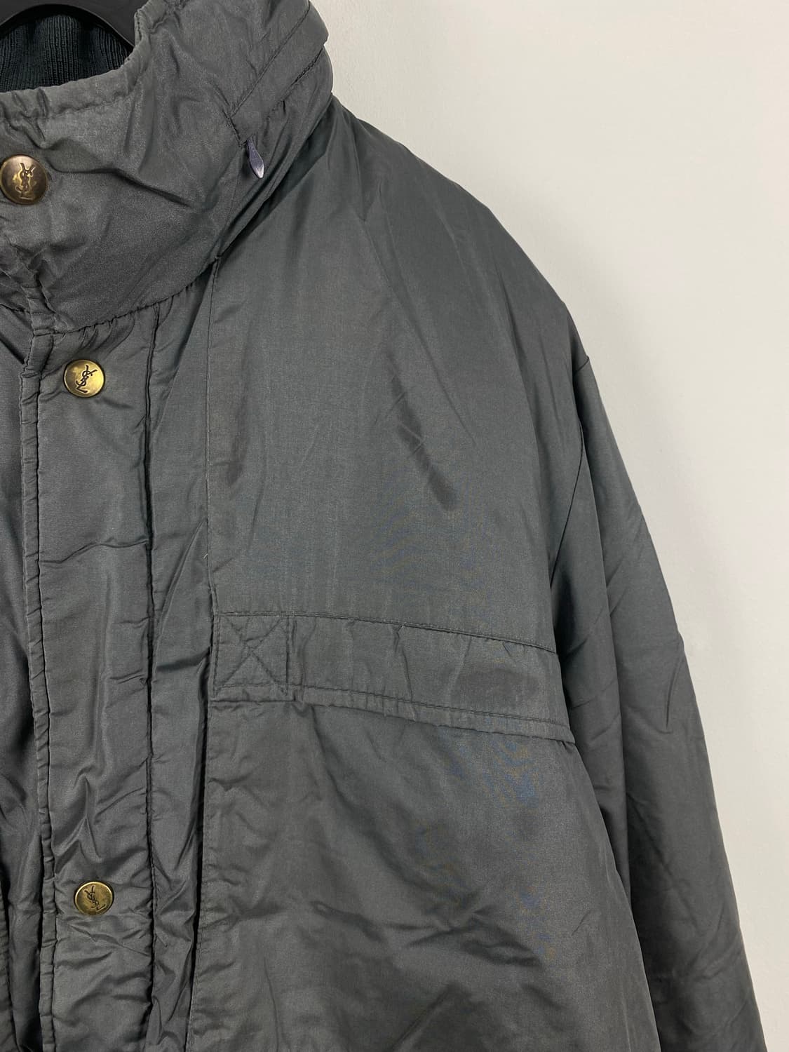 90s 입생로랑 YSL 구스다운 라이닝 사파리 자켓 L 상품이미지6