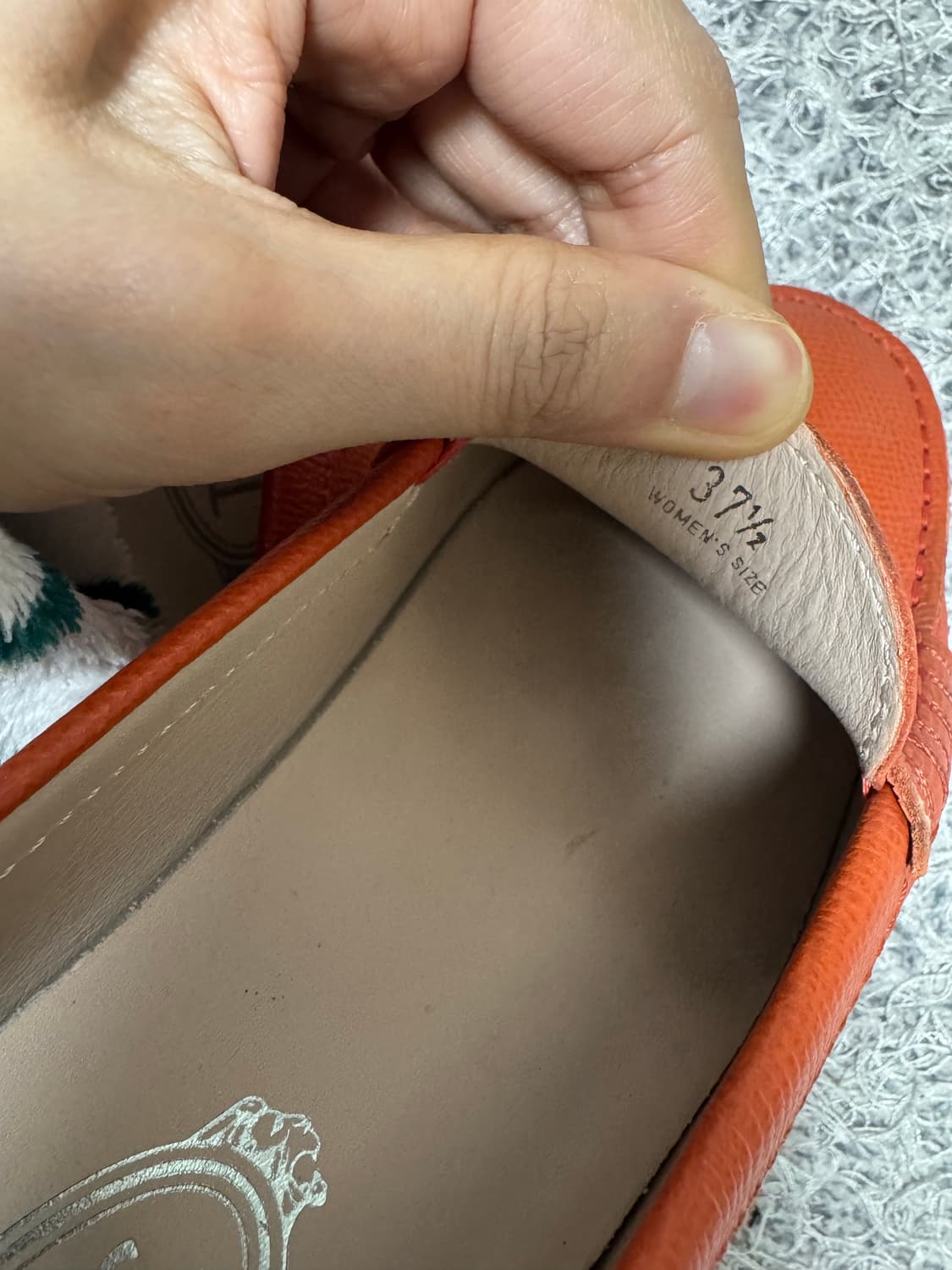 TOD'S 토즈 여성 드라이빙슈즈 로퍼 오렌지 37.5(245)사이즈 상품이미지7