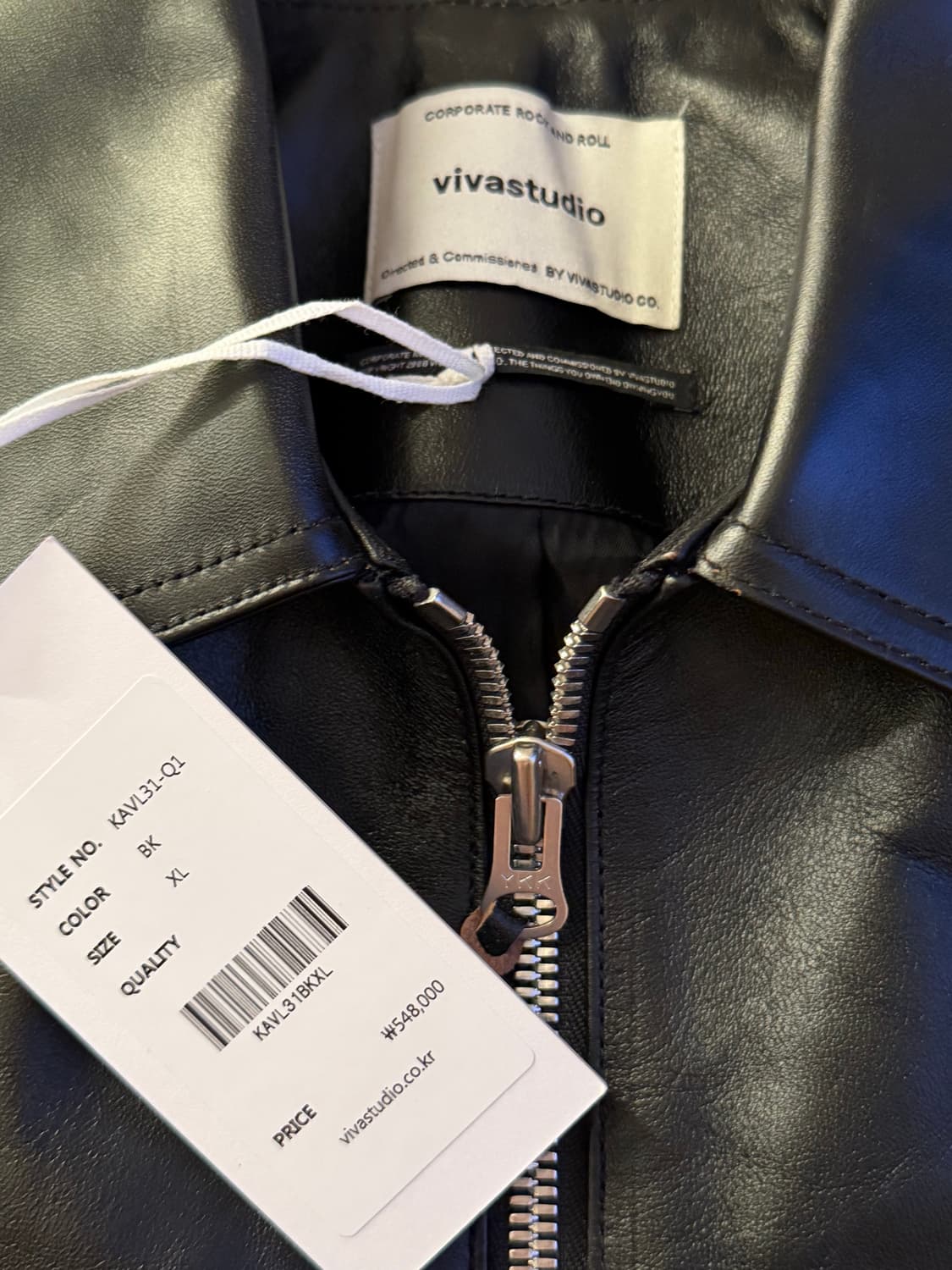 비바스튜디오 말 가죽 싱글 자켓 XL 상품이미지3