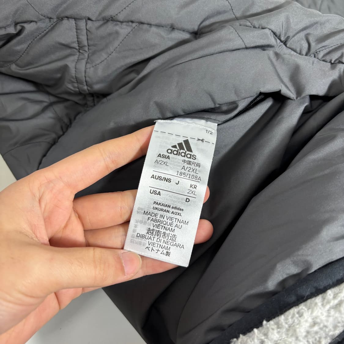 2XL 아디다스 빅로고 리버시블 양면 후리스자켓 상품이미지5