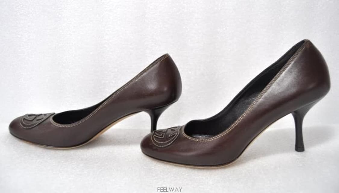 구찌/여성GG로고인터로킹가죽구두(사이즈230)정품 상품이미지5