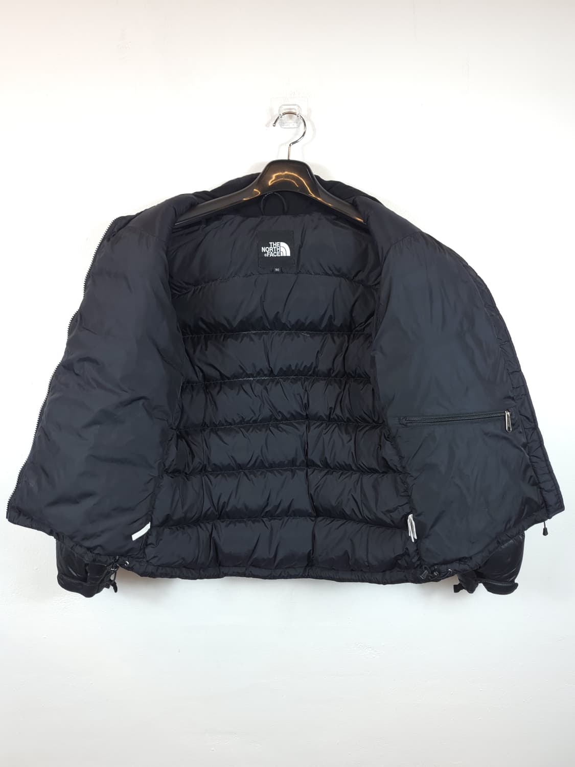 노스페이스 구스필파워 700 눕시 여성 패딩 블랙 90-95 S 새제품급 상품이미지5