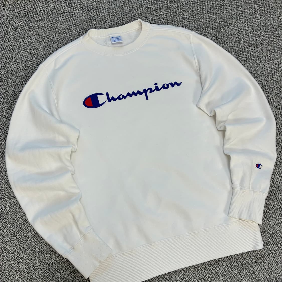 <챔피온 빅 로고 화이트 맨투맨> No.1532 상품이미지6