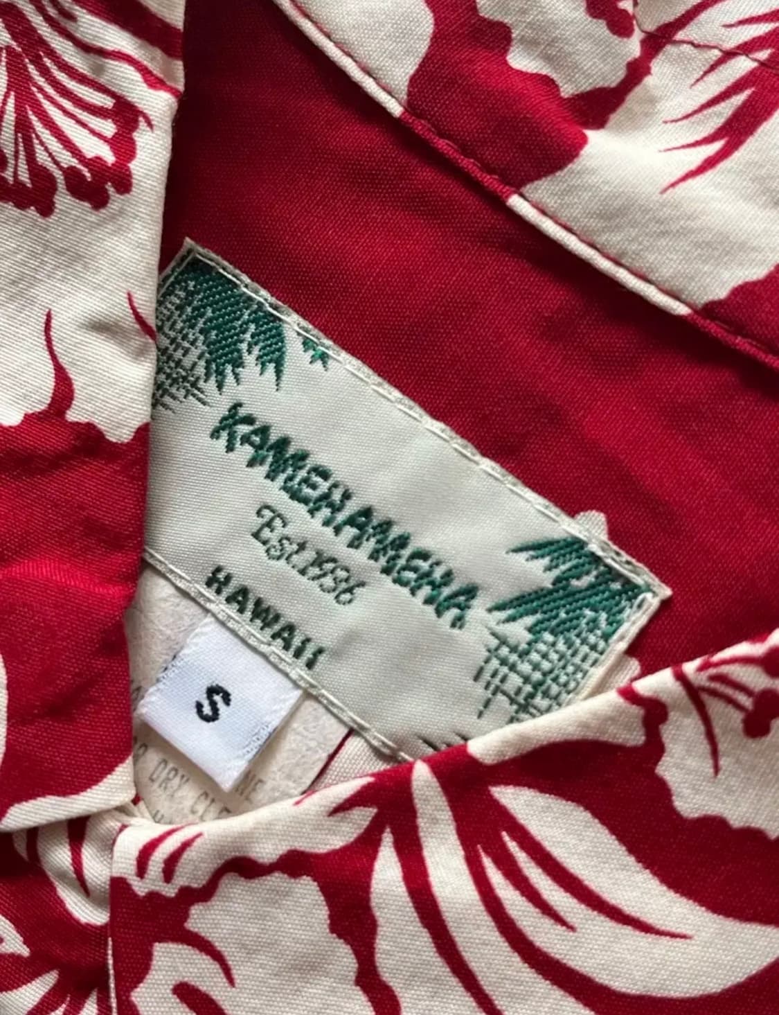 Kamehameha 빈티지 하와이안 플로럴 셔츠 (U.S.A) 상품이미지4