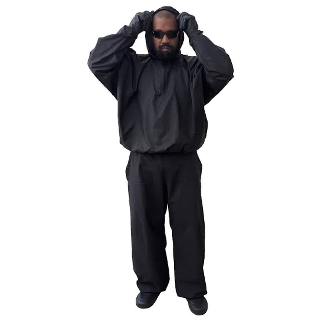 칸예웨스트 이지 LAA 코튼 터치드 나일론 쿼터 집업 L 상품이미지1