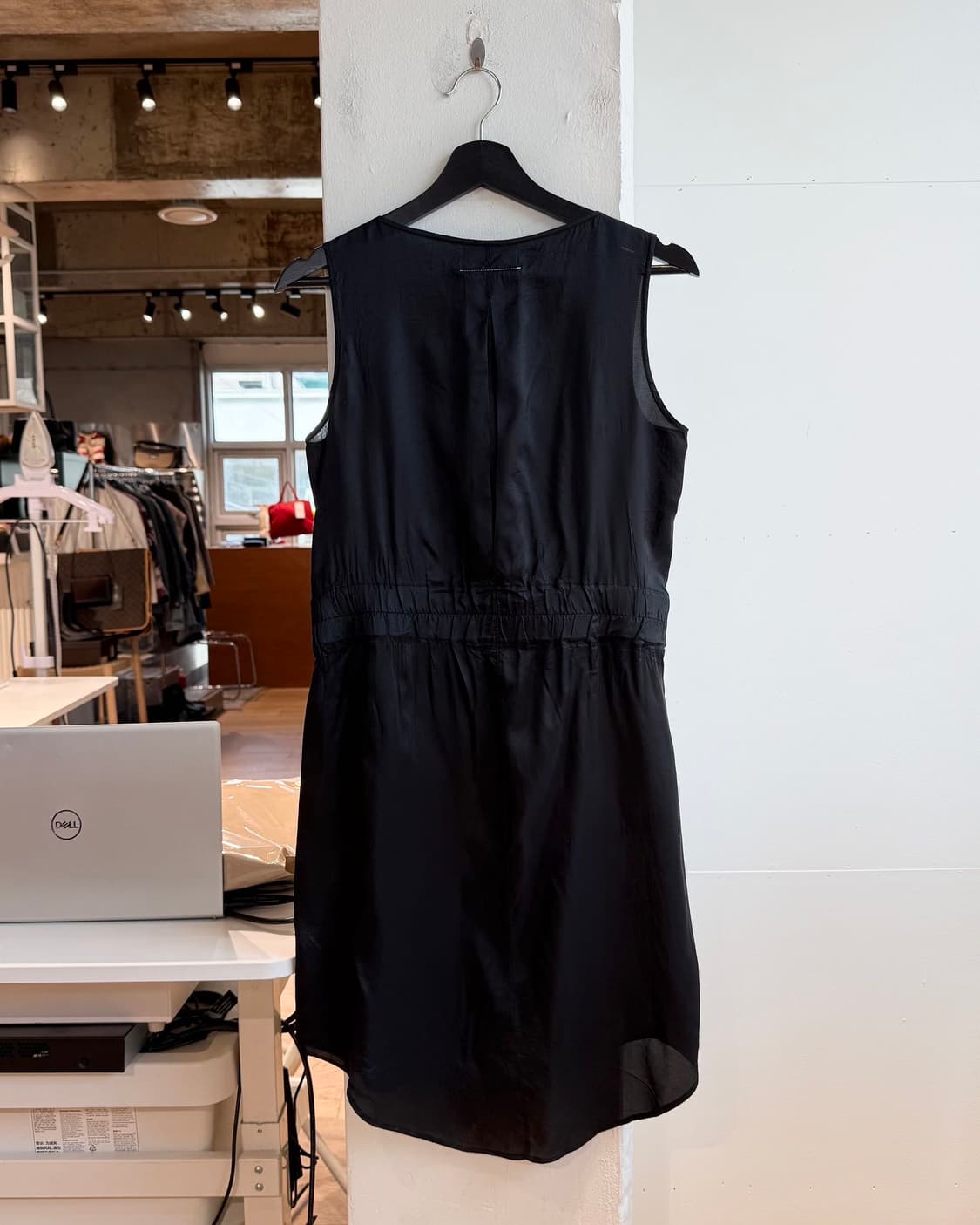 mm6 블랙 아세테이트 셔츠 원피스  상품이미지5