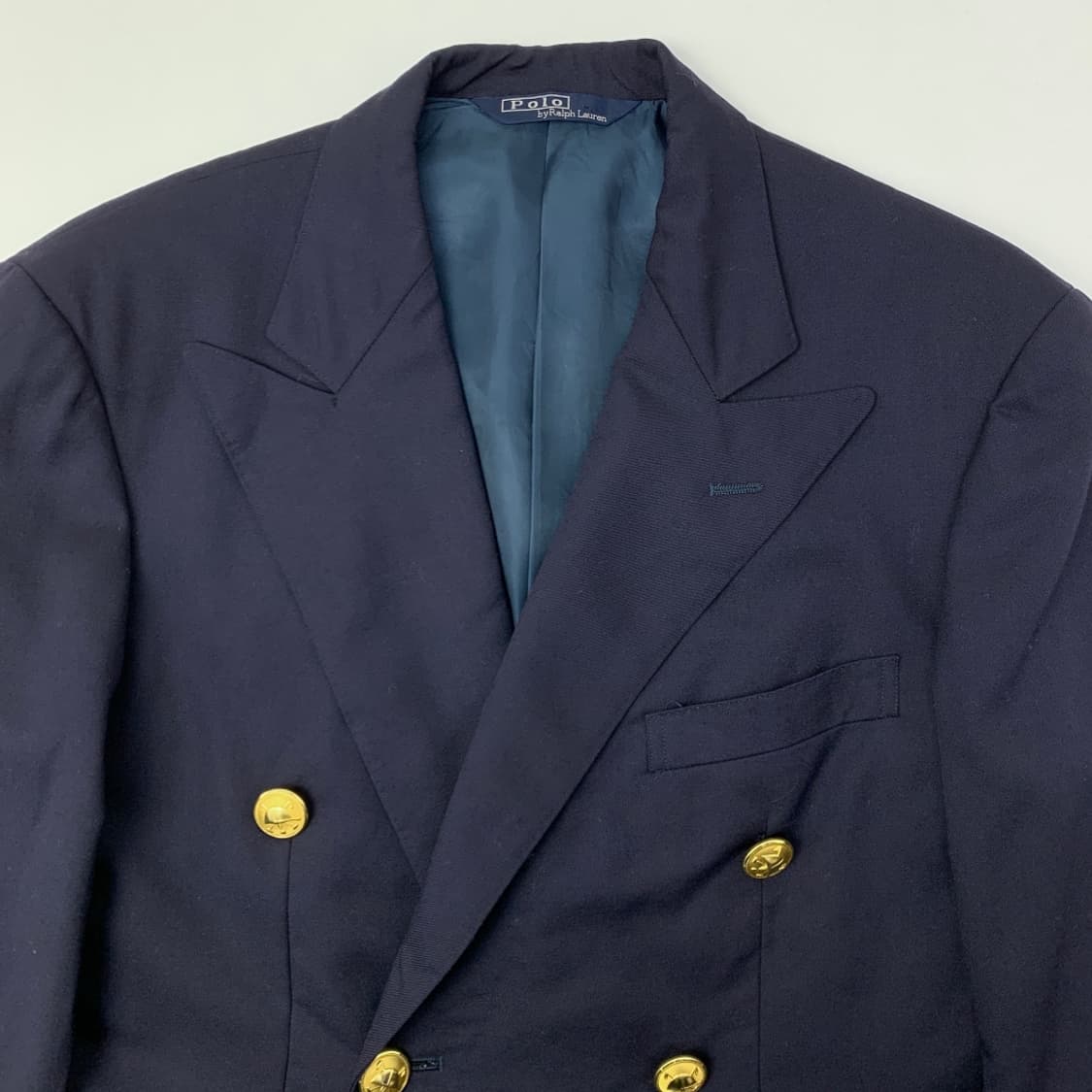 [OS/정품] 90s 폴로 랄프로렌 금장 더블 블레이저 상품이미지4