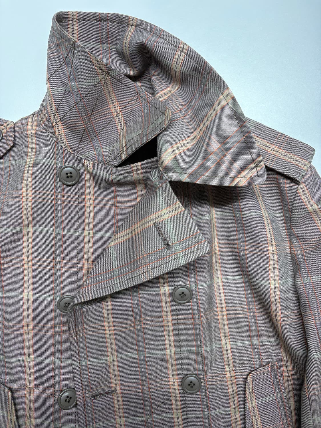 준야 와타나베 맨 03aw 글렌체크 더블자켓 상품이미지7