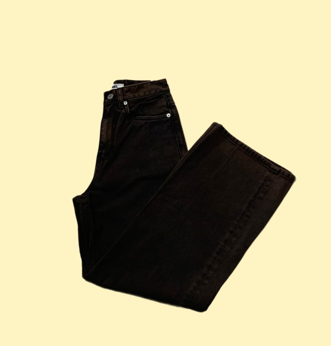 라벨아카이브 스트레이트진 브라운 1size 상품이미지3