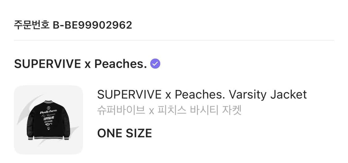 슈퍼바이브 피치스 바시티 자켓 (새상품) 상품이미지5