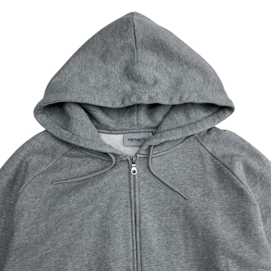 칼하트 미니로고 그레이 후드집업 2XL 상품이미지5