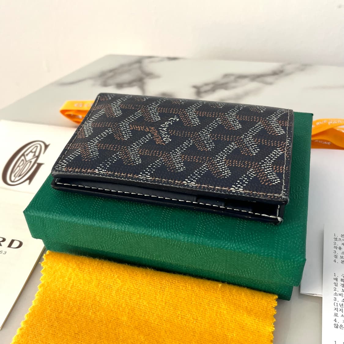 [A급/정품] 고야드 생피에르 카드지갑 네이비 반지갑 상품이미지6