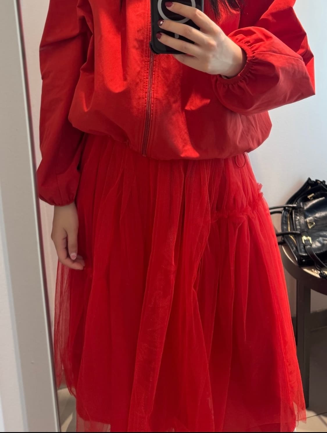 Comme des garcons*2 tulle skirt red 상품이미지7