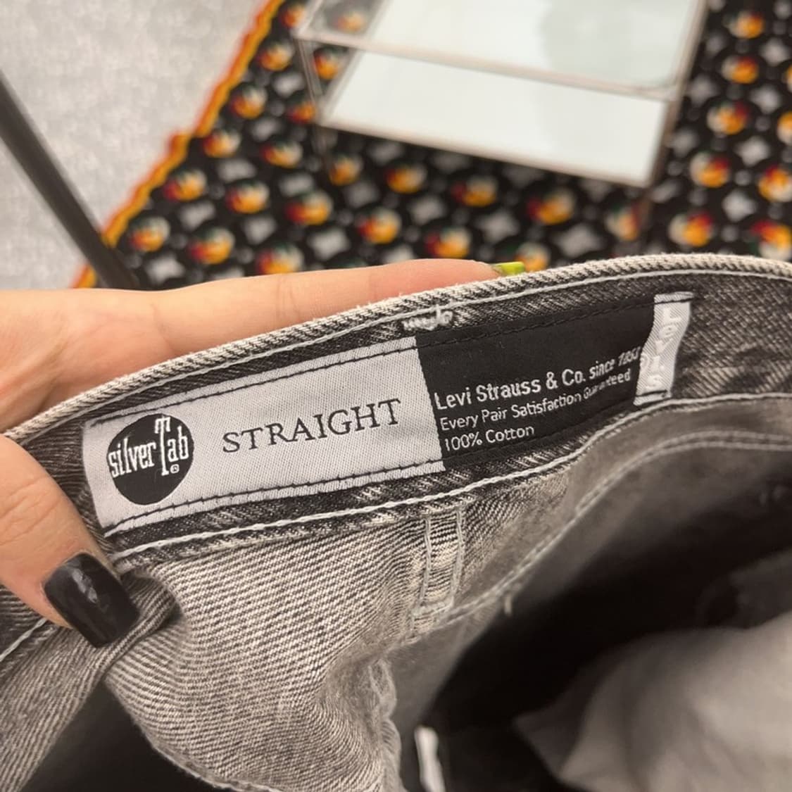 리바이스 실버탭 디스트로이드 흑청 데님팬츠 28인치 C07396 상품이미지6