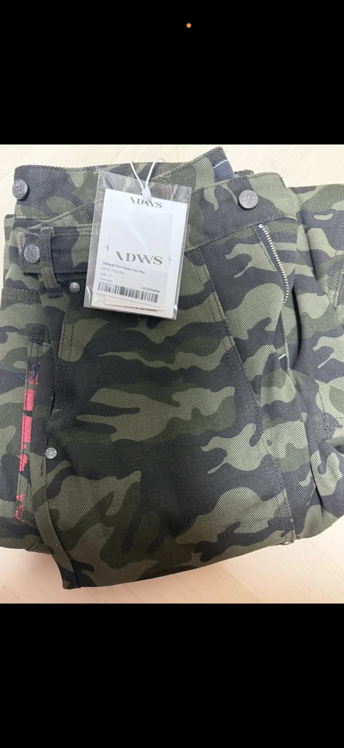 아이돈워너셀 Oblique 프린트 팬츠 0사이즈 새상품 상품이미지2