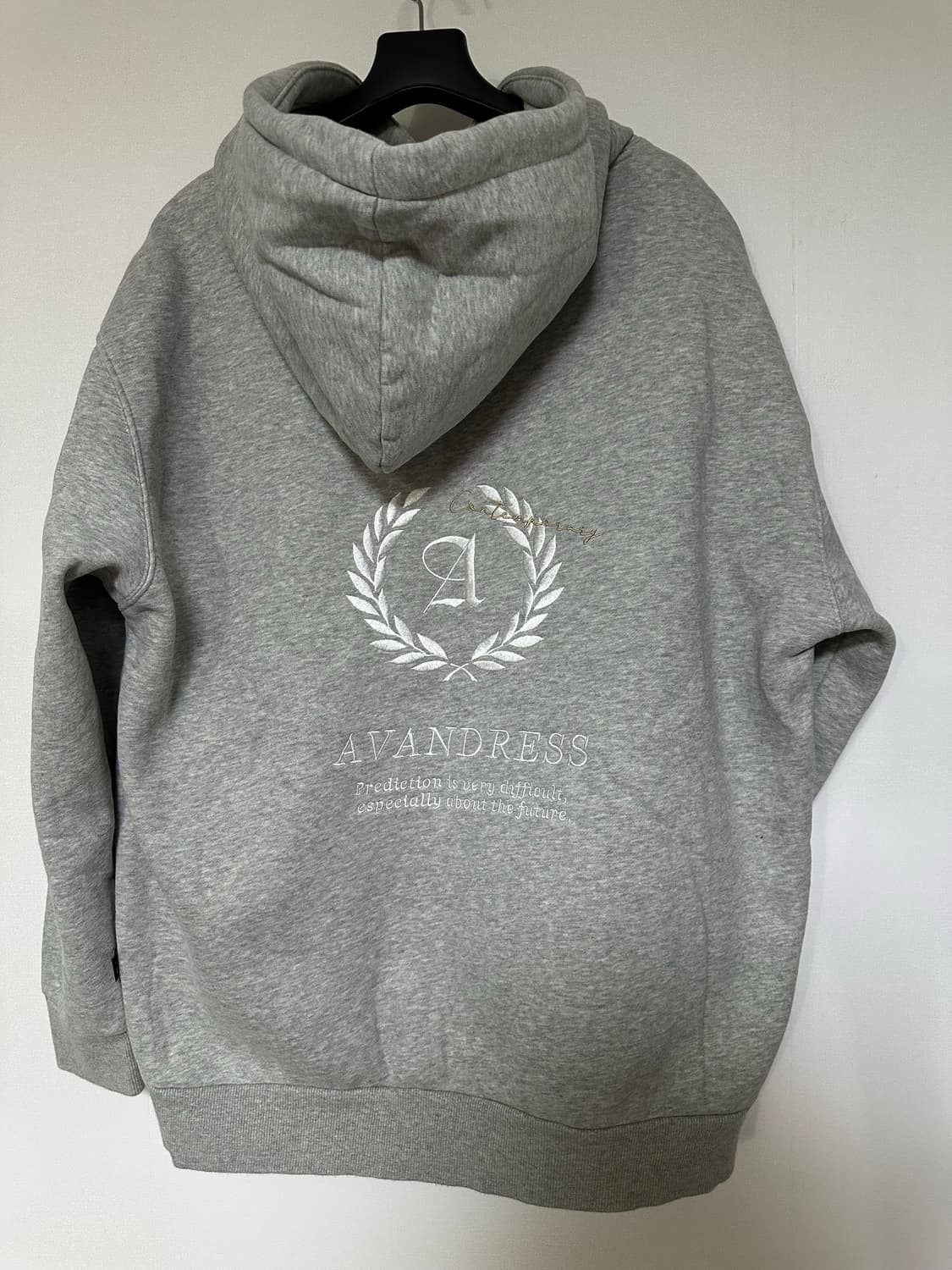 어반드레스 회색 후드티 상품이미지2
