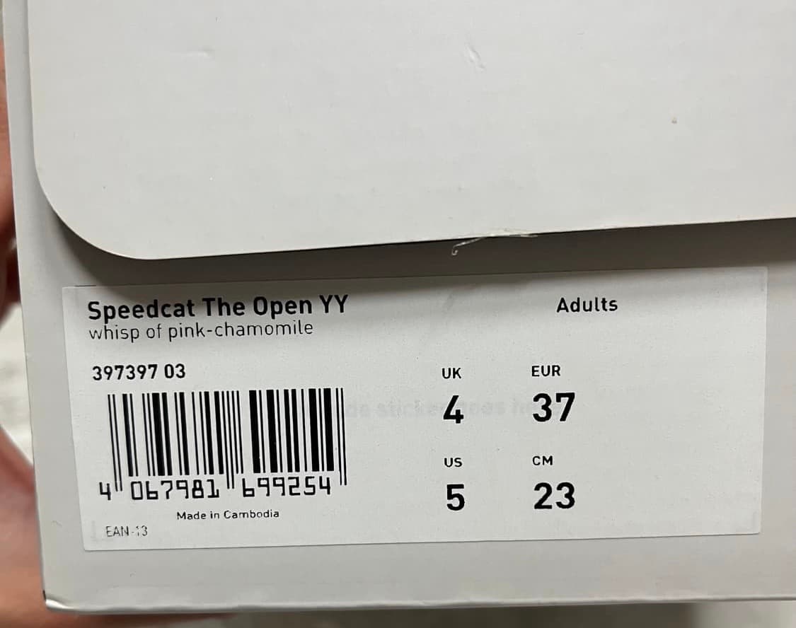 푸마x오픈와이와이 스피드캣(핑크/230) 상품이미지10