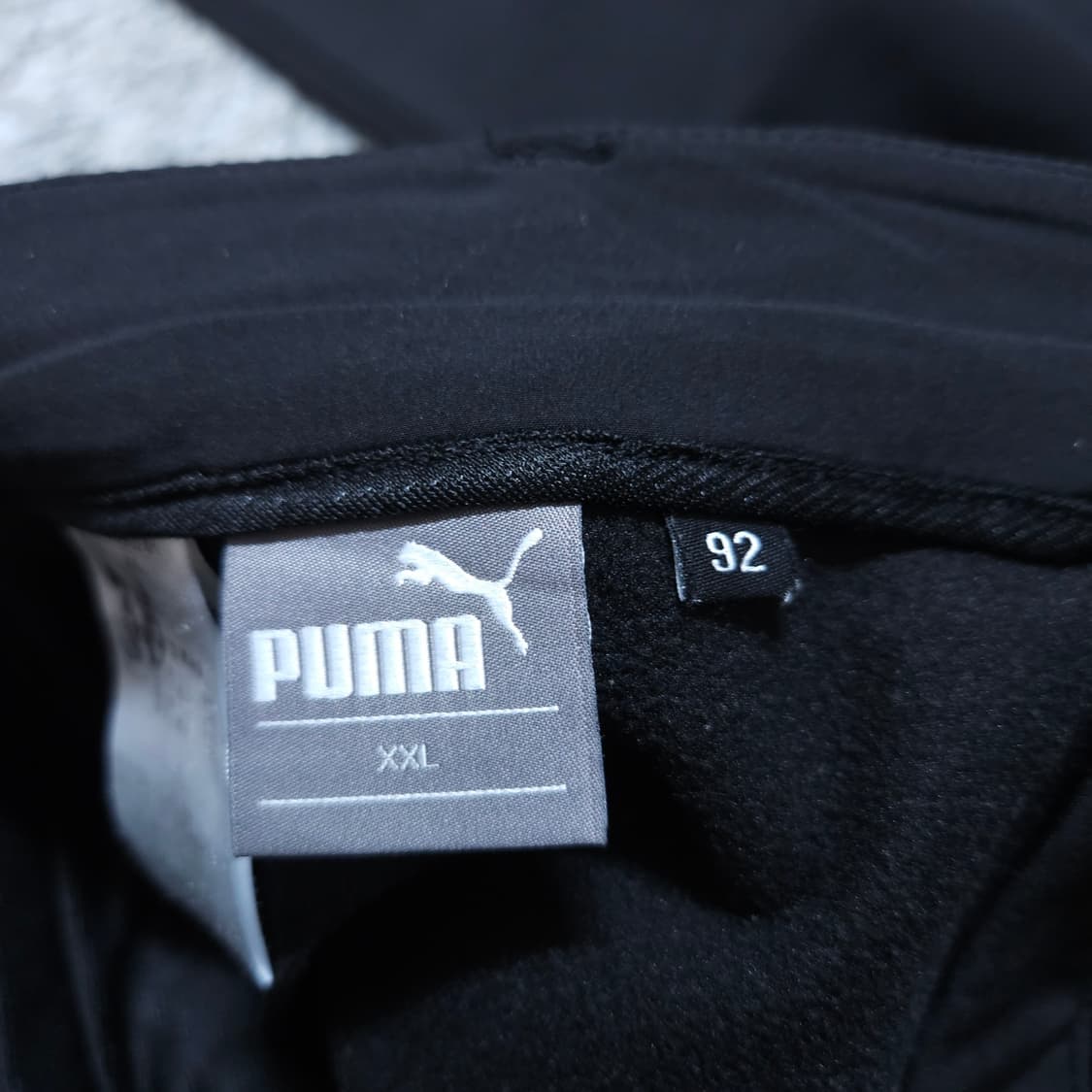 퓨마)36(XXL) 남자 검정기모바지 기모골프바지 / 왕눈이샵 상품이미지9