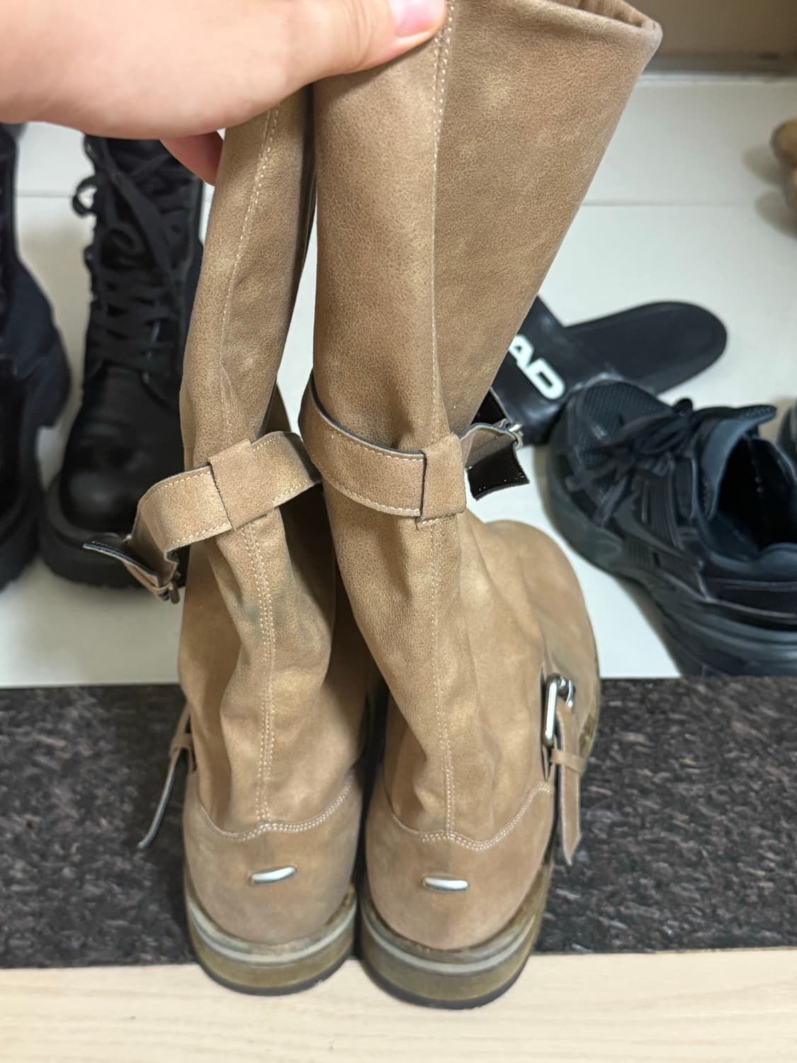 Negativethree 부츠 / slouchy log boots 상품이미지3