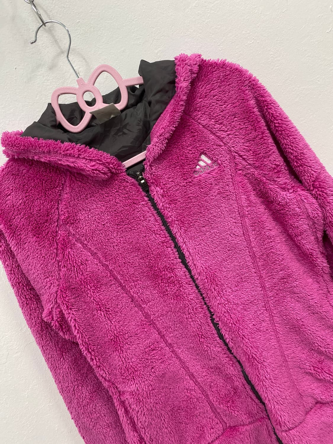 [ADIDAS] 아디다스 갸루 핫핑크 폭닥 후드집업 상품이미지4