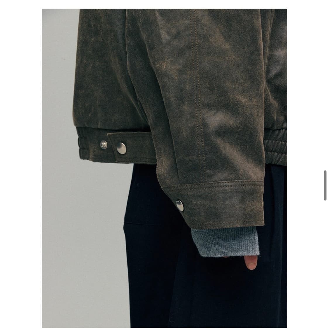 시엔느 존레더 봄버 자켓 브라운 s사이즈 상품이미지6