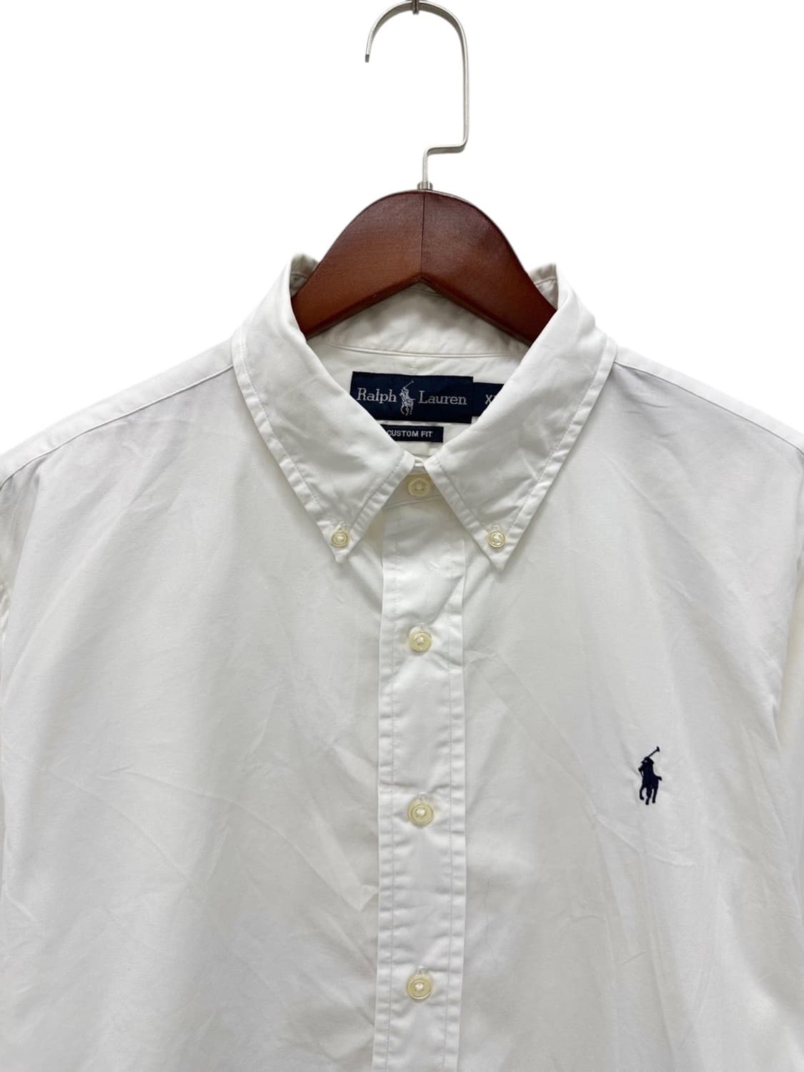 폴로 옥스포드 셔츠 화이트 (XL~2XL)  상품이미지2