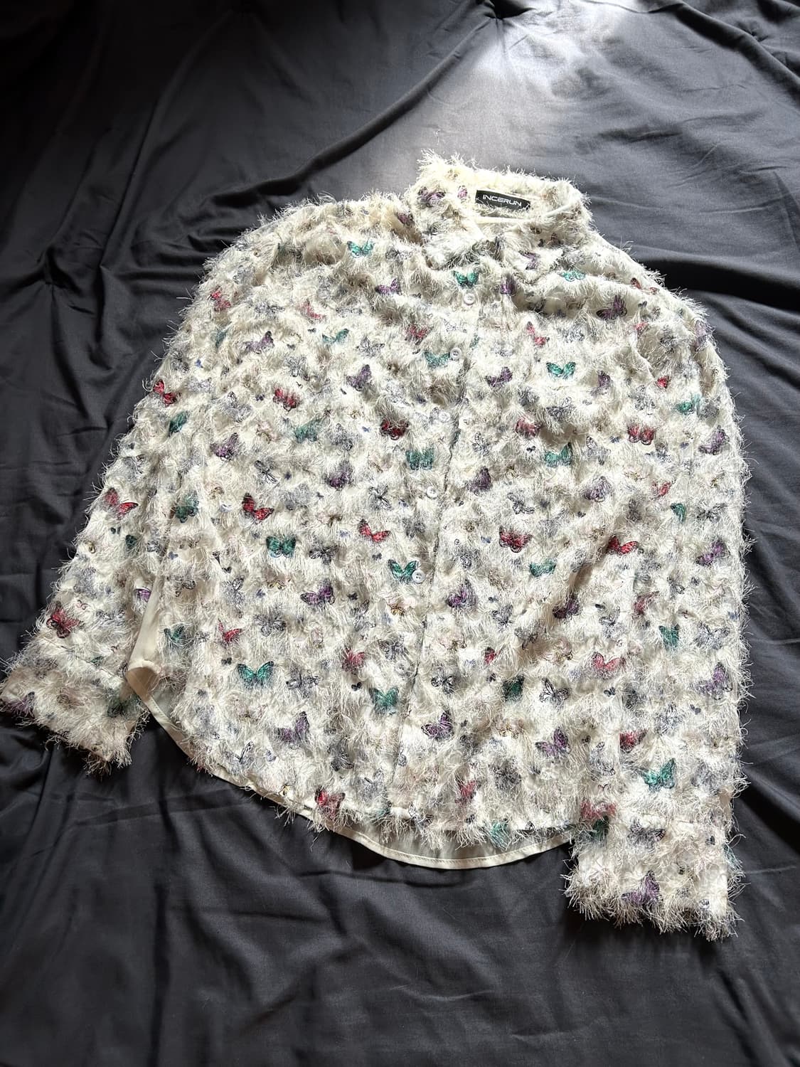 Mohair Butterfly Pattern Shirts 상품이미지2