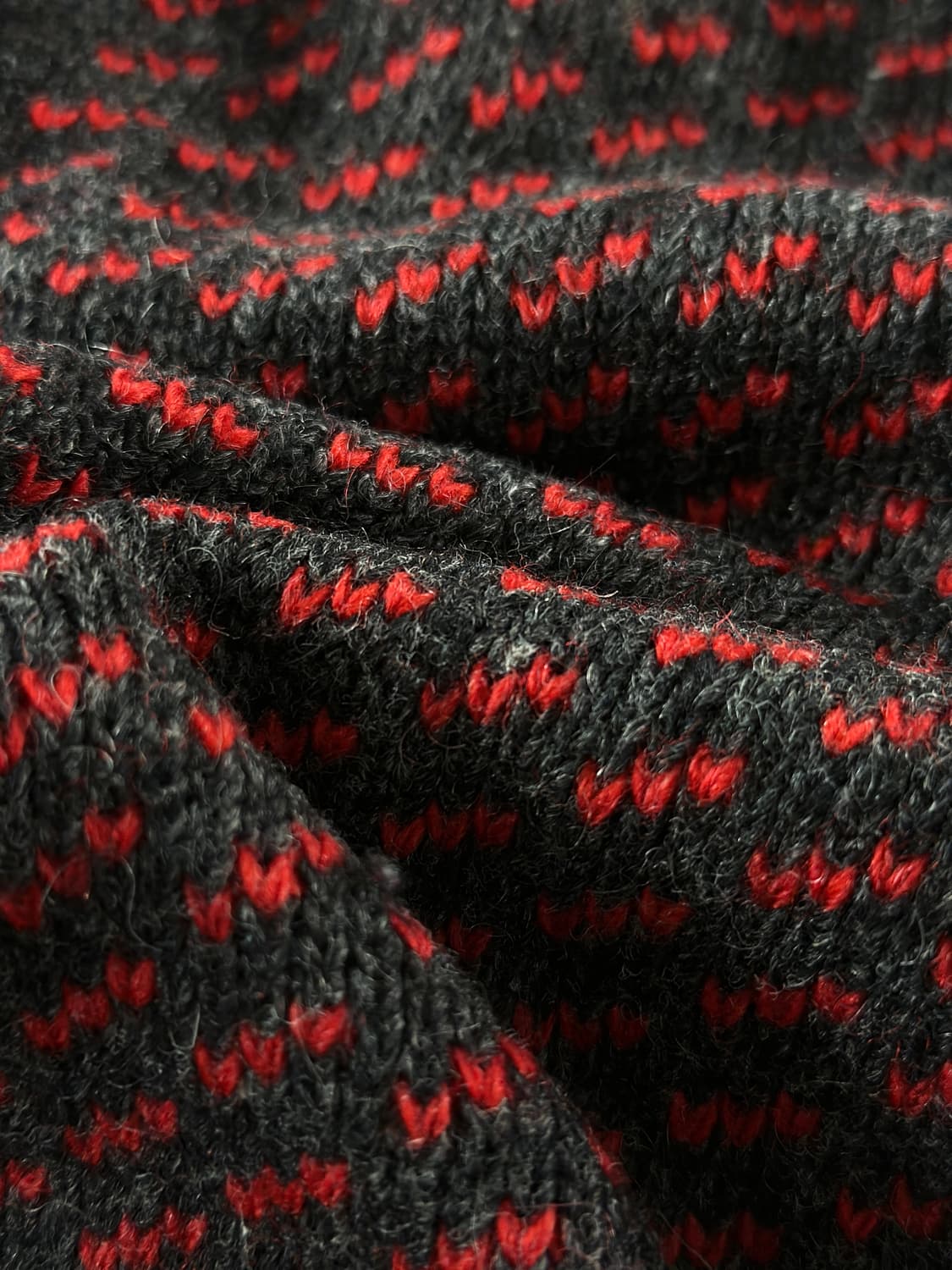 80s 빈티지 엘엘빈 버드아이 패턴 울 가디건 상품이미지8