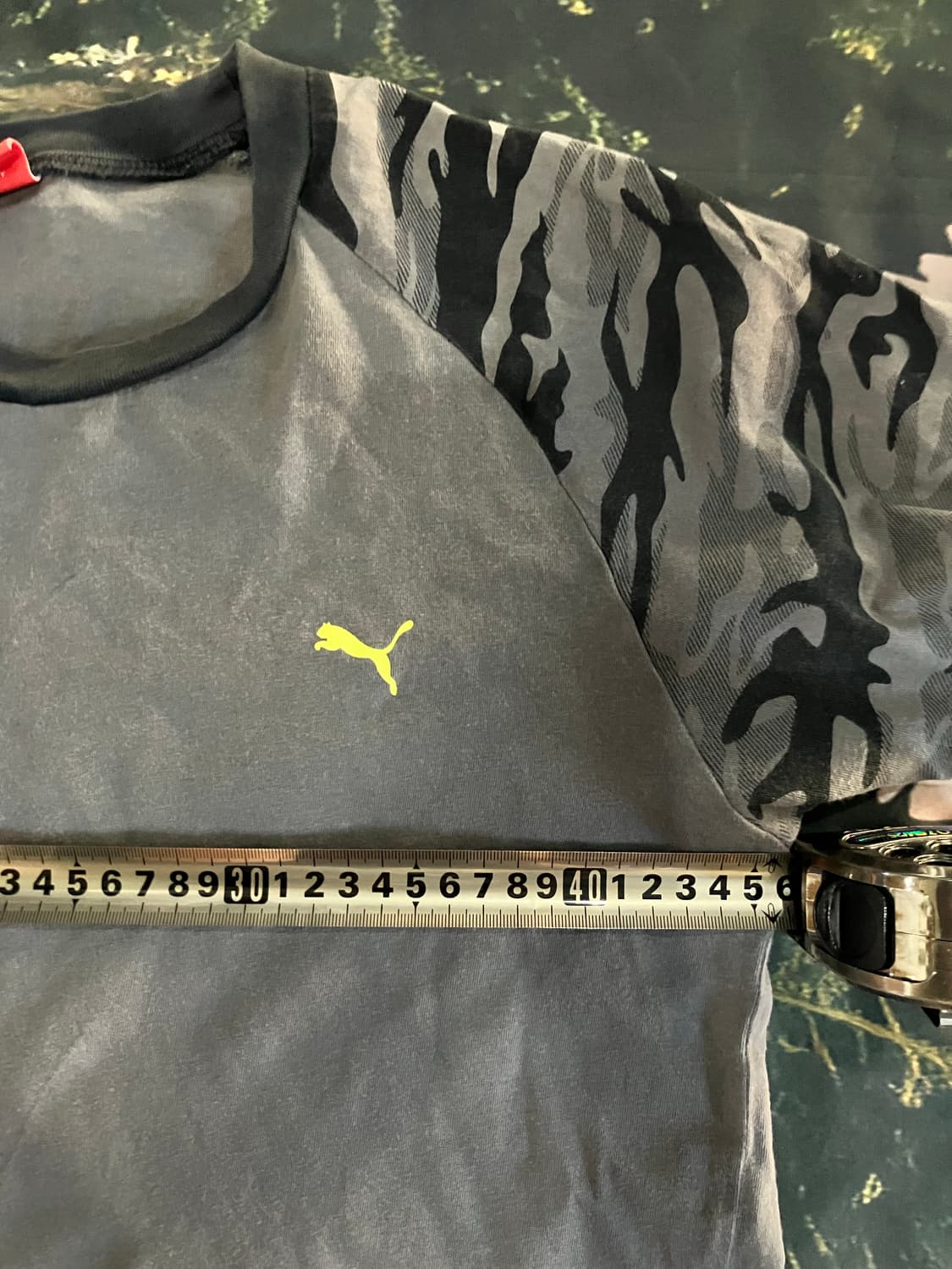 Puma 푸마 핀터깔y2k 올드스쿨스트릿 밀리터리 카모 링거 반팔티셔츠 상품이미지2