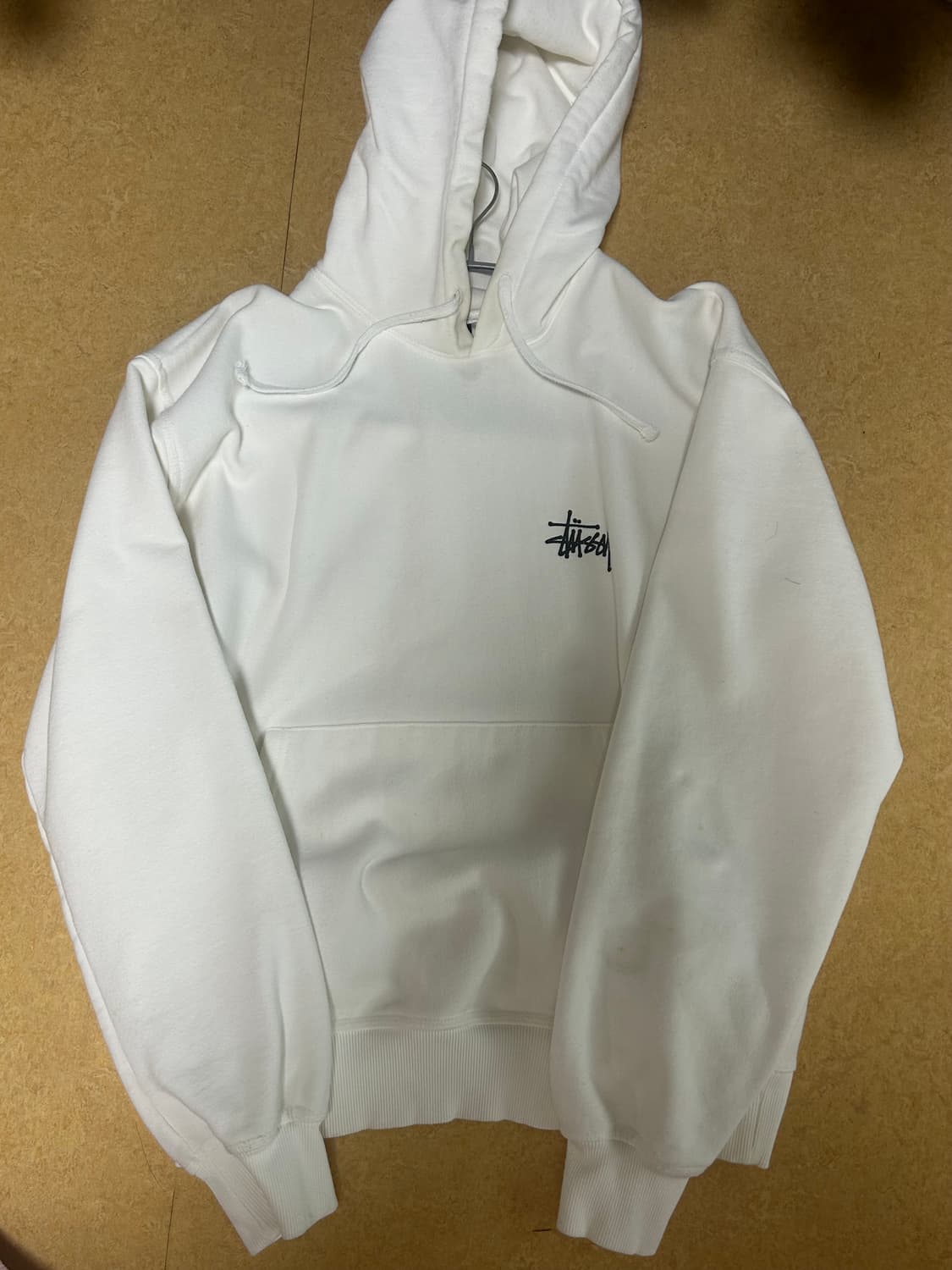 스투시 베이직 스투시 후드 화이트 2022 상품이미지3