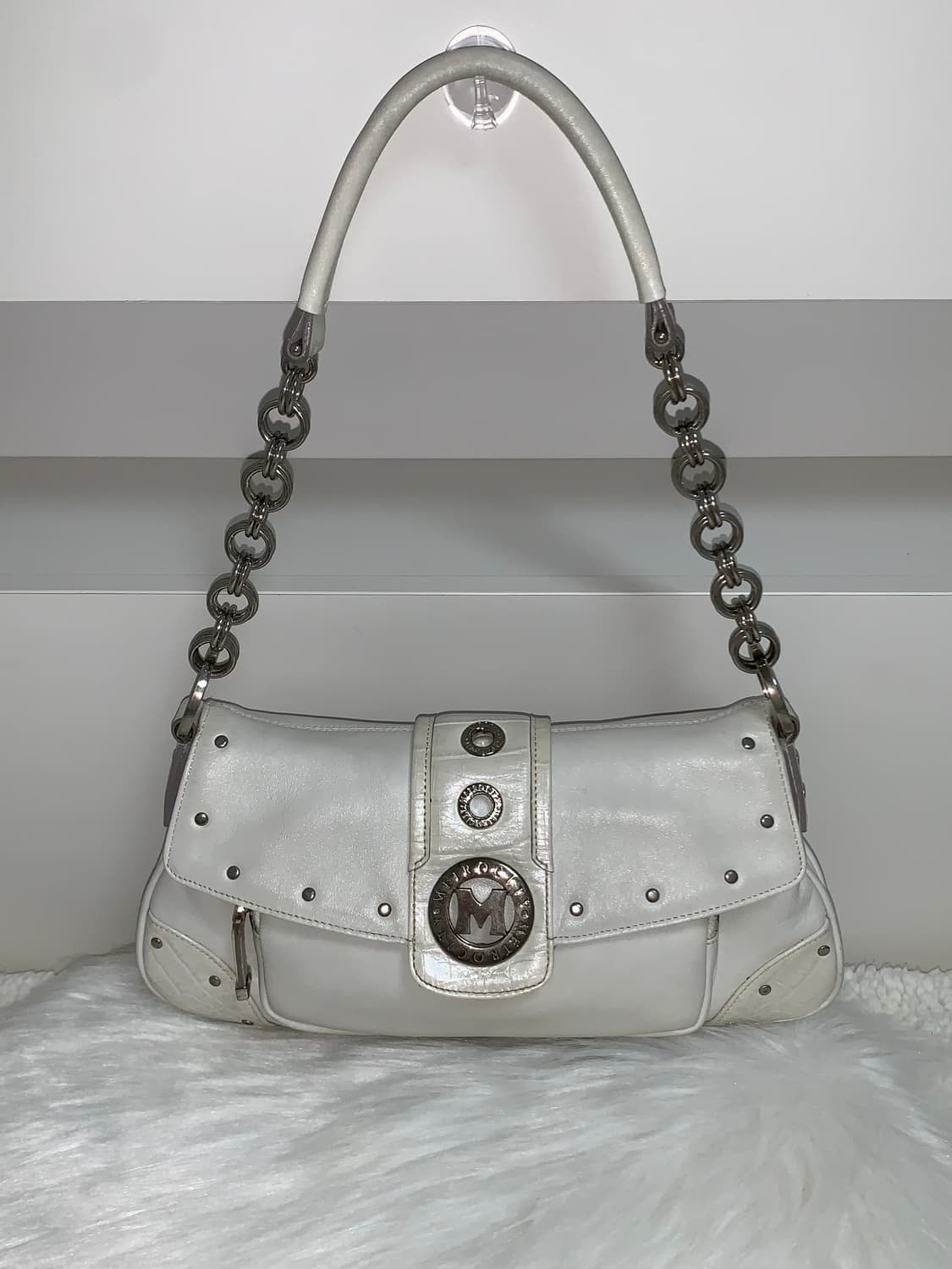 Metro city white shoulder bag y2k 상품이미지1