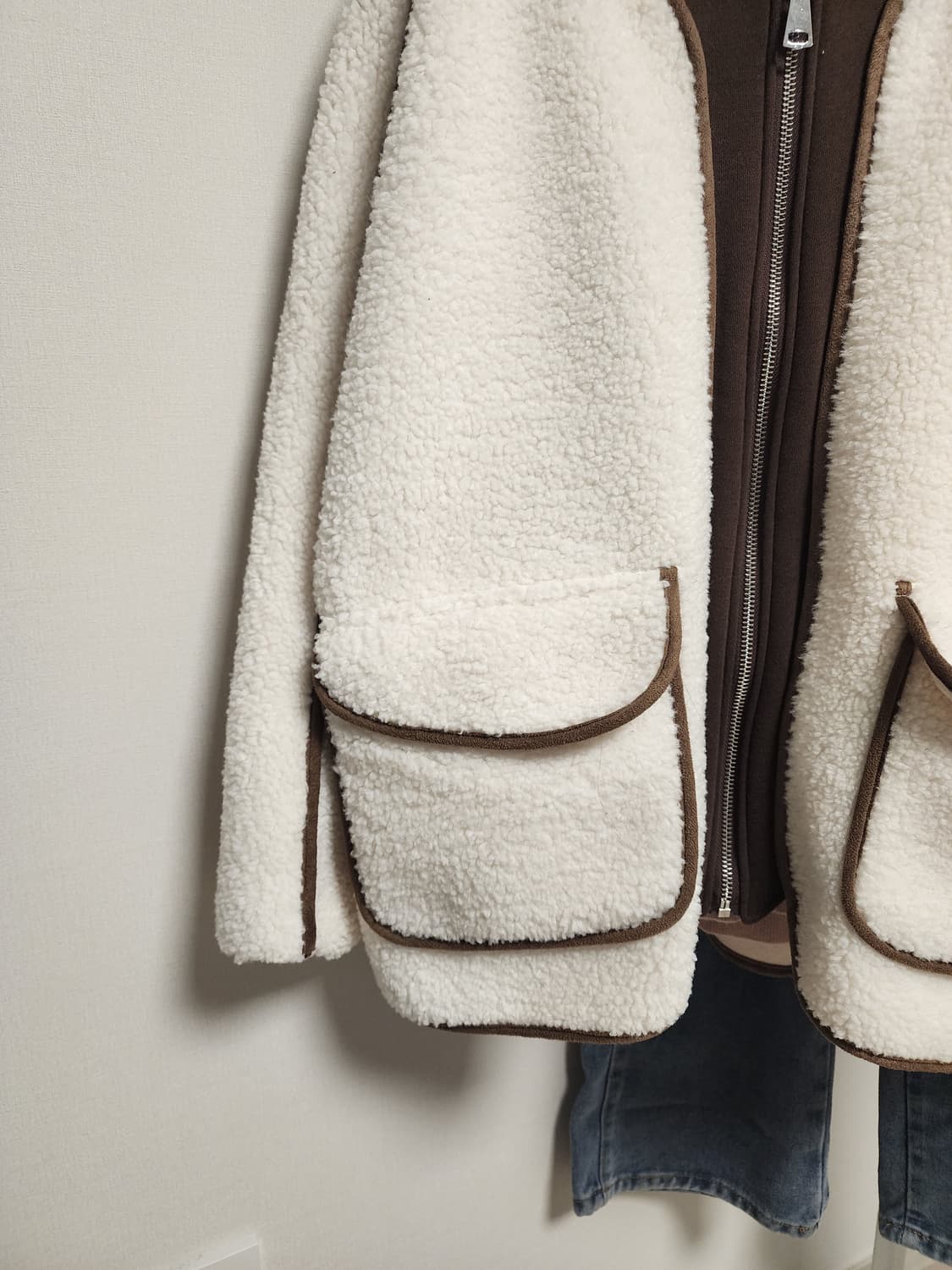 뽀글이 후드 짚업 점퍼  상품이미지4