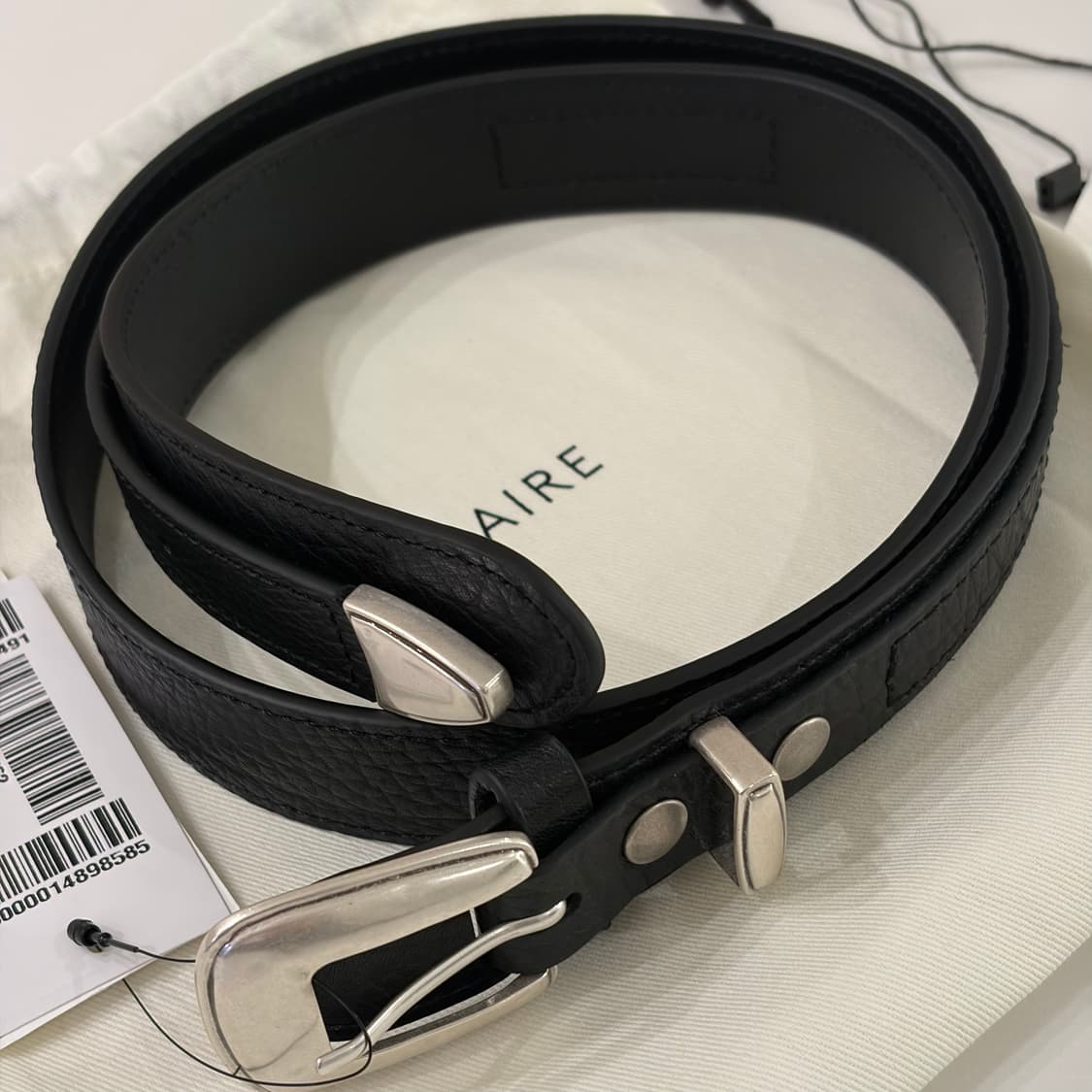 [NEW][100] LEMAIRE MINIMAL WESTERN BELT 상품이미지1